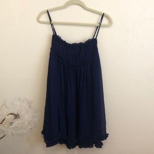 Susana Monaco Navy Spaghetti Strap Mini Dress SZ 4